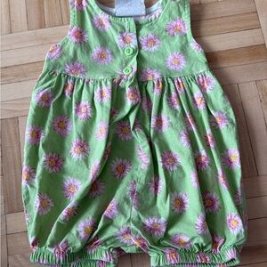 Floral Green Kids Bodysuit